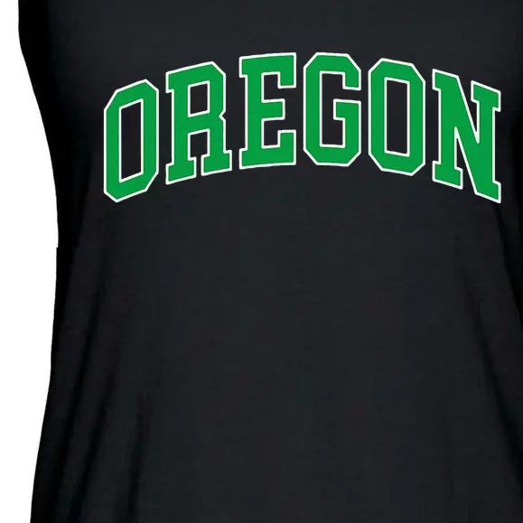 Oregon Throwback Design Classic Ladies Essential Flowy Tank