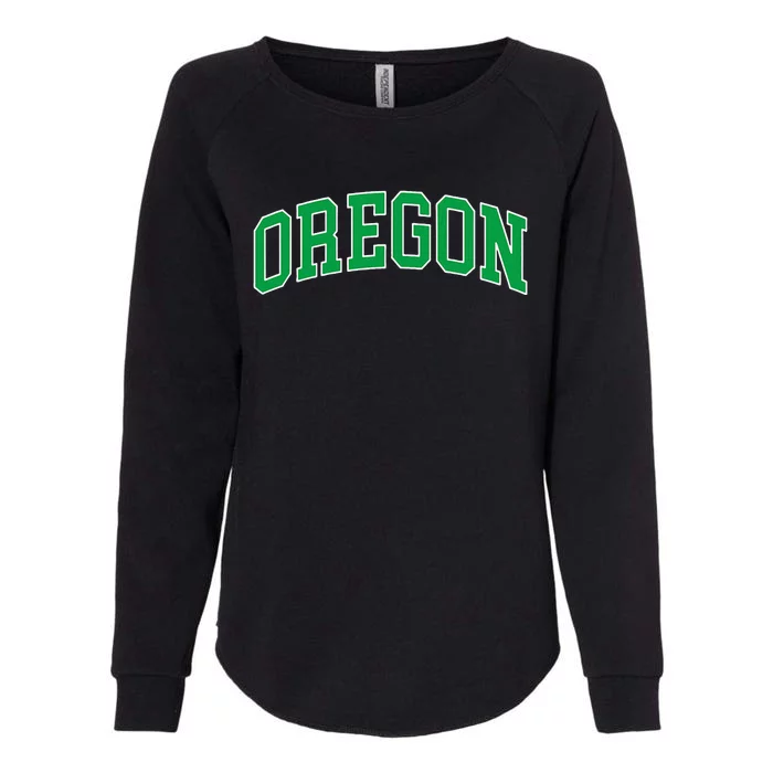 Oregon Throwback Design Classic Womens California Wash Sweatshirt