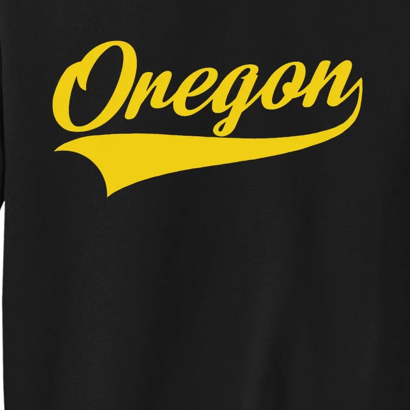 Oregon Throwback Design Print Classic Sweatshirt