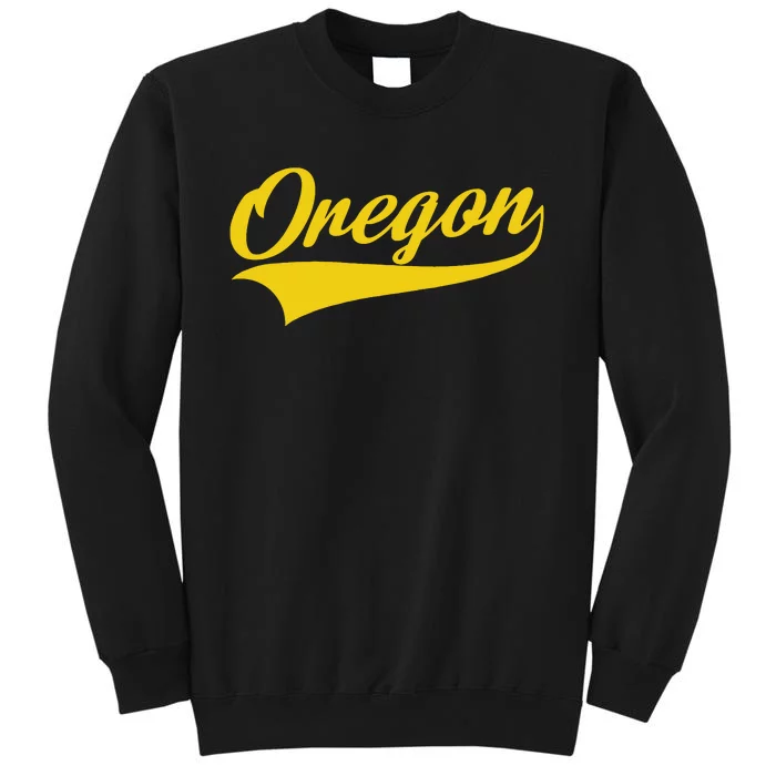 Oregon Throwback Design Print Classic Sweatshirt