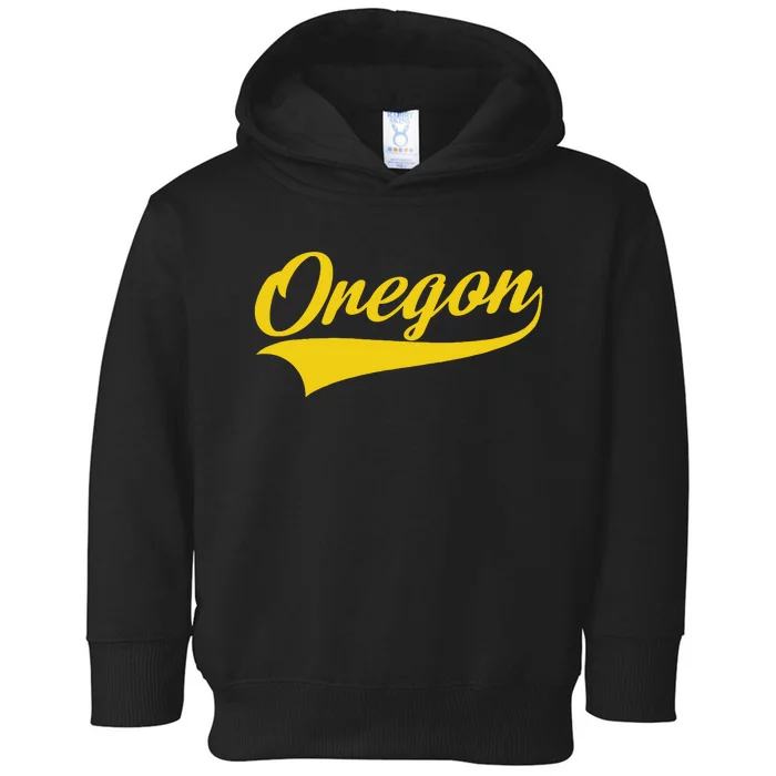 Oregon Throwback Design Print Classic Toddler Hoodie