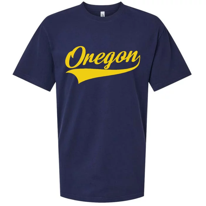 Oregon Throwback Design Print Classic Sueded Cloud Jersey T-Shirt