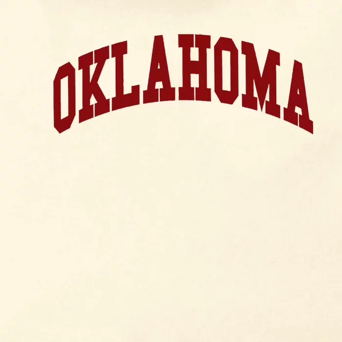 Oklahoma Throwback Design Classic Zip Tote Bag