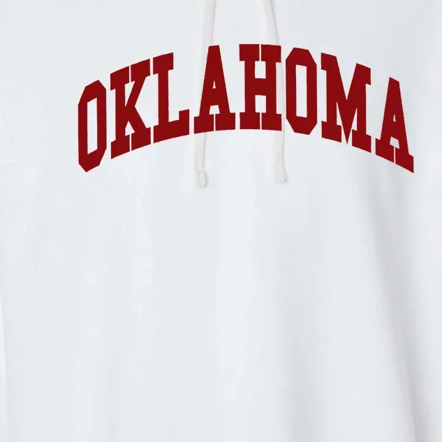 Oklahoma Throwback Design Classic Garment-Dyed Fleece Hoodie