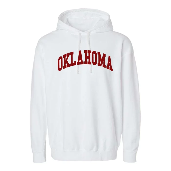 Oklahoma Throwback Design Classic Garment-Dyed Fleece Hoodie