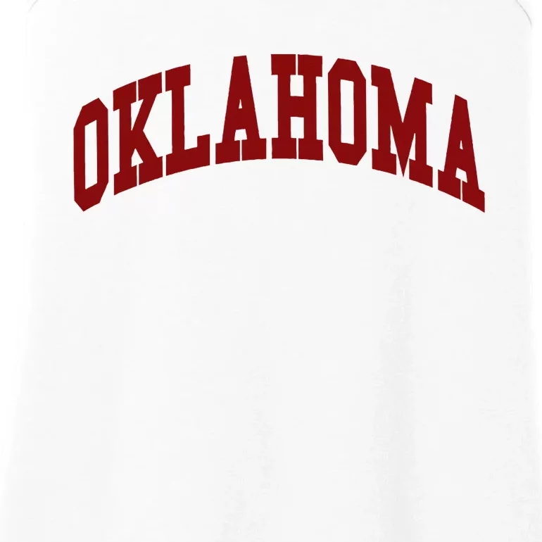 Oklahoma Throwback Design Classic Ladies Essential Tank