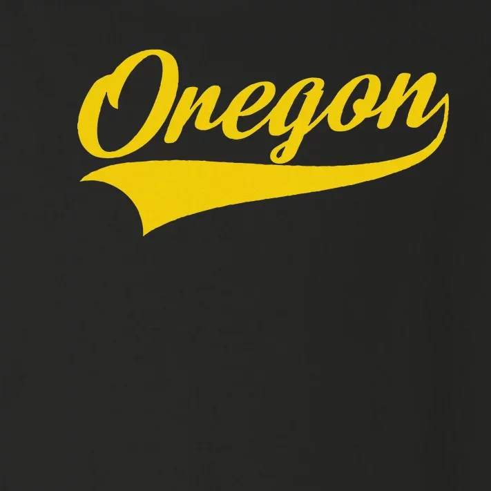 Oregon Throwback Design Print Classic Toddler Long Sleeve Shirt