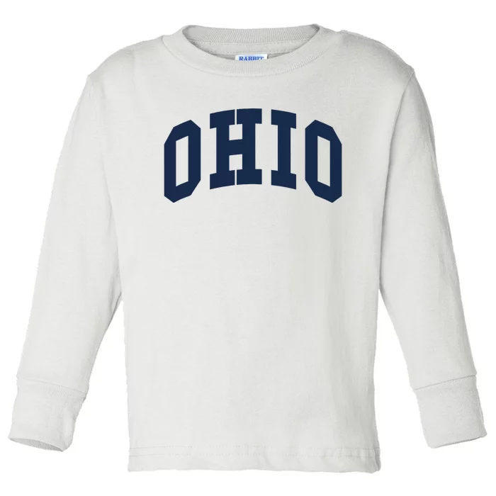 Ohio Throwback Design Classic Toddler Long Sleeve Shirt