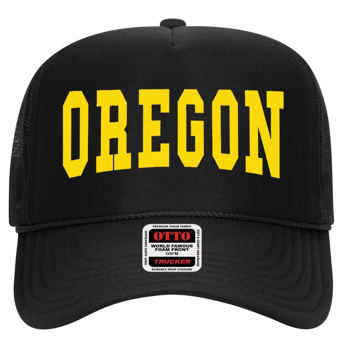 Oregon Throwback Design Classic High Crown Mesh Trucker Hat