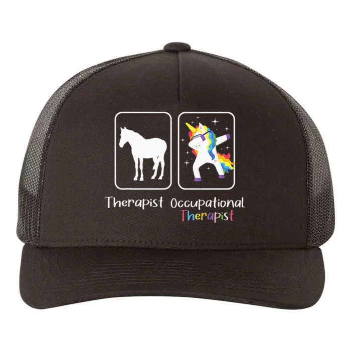 Occupational Therapist Dabbing Unicorn Healthcare Worker Yupoong Adult 5-Panel Trucker Hat