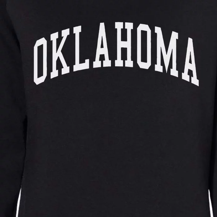 Oklahoma Throwback Design Classic Womens California Wash Sweatshirt