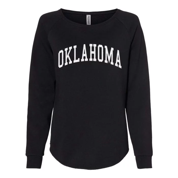 Oklahoma Throwback Design Classic Womens California Wash Sweatshirt