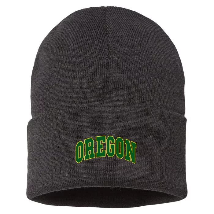 Oregon Throwback Design Classic Sustainable Knit Beanie