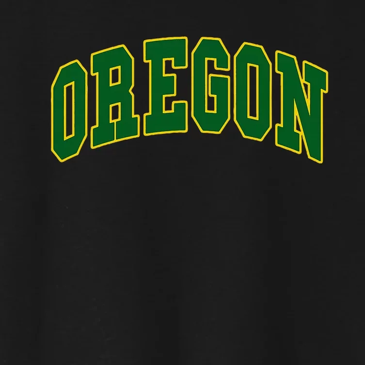 Oregon Throwback Design Classic Women's Crop Top Tee