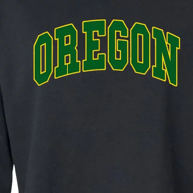 Oregon Throwback Design Classic Cropped Pullover Crew