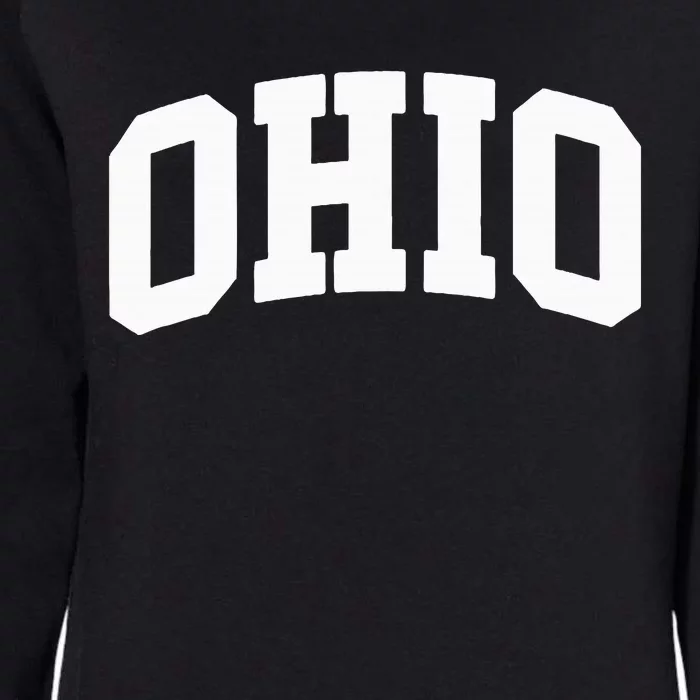 O.H.I.O Throwback Design Womens California Wash Sweatshirt