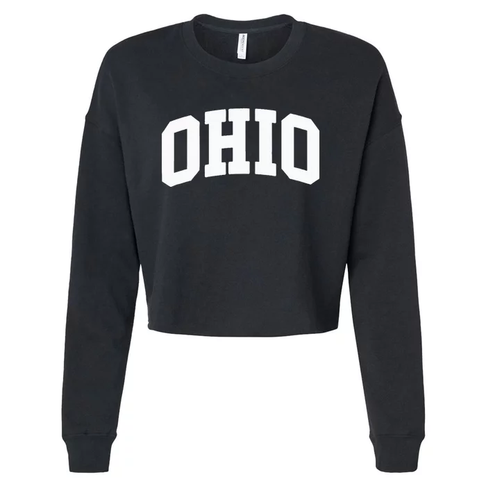 O.H.I.O Throwback Design Cropped Pullover Crew