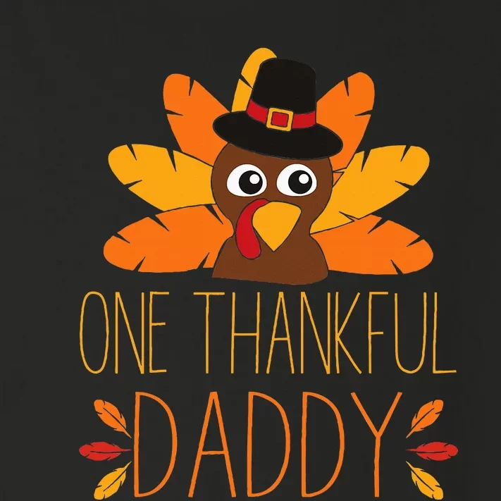 One Thankful Daddy Turkey Thanksgiving Fall  Father Dad Toddler Long Sleeve Shirt