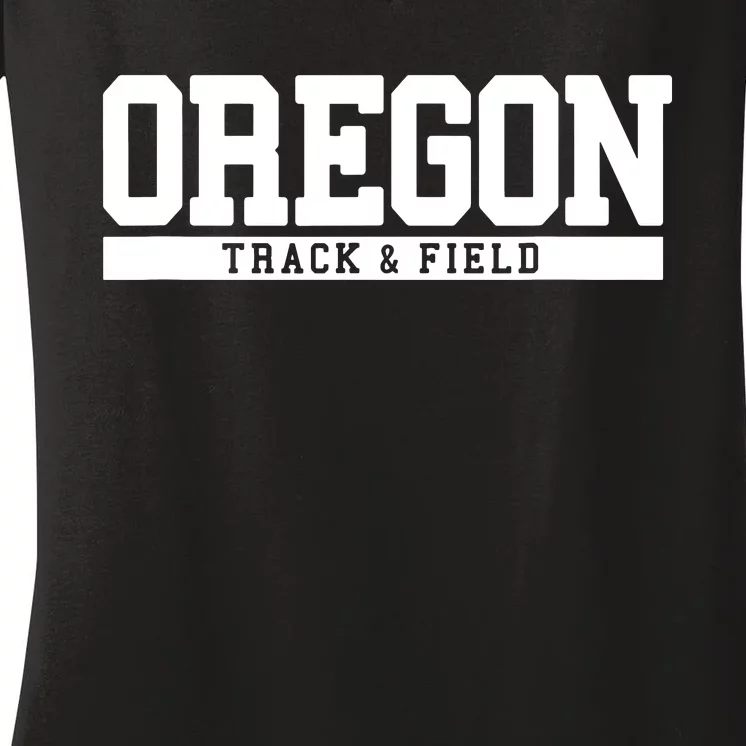 Oregon Track Field Women's V-Neck T-Shirt