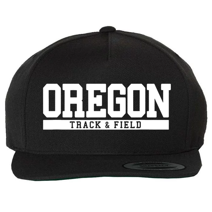 Oregon Track Field Wool Snapback Cap