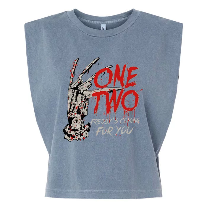 One Two FreddyyS Coming For You Garment-Dyed Women's Muscle Tee