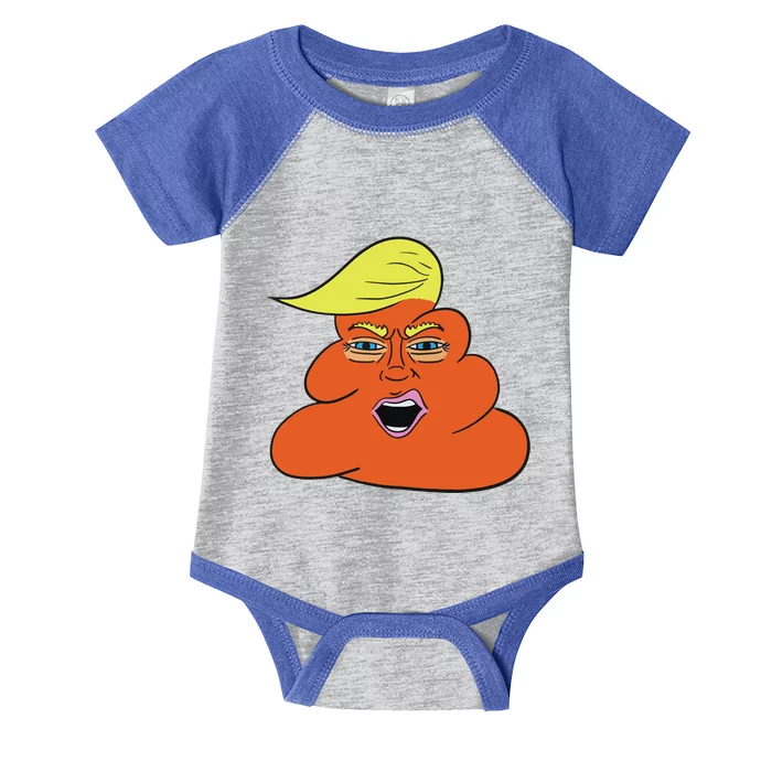 Orange Turd Funny President Trump Funny Political Infant Baby Jersey Bodysuit