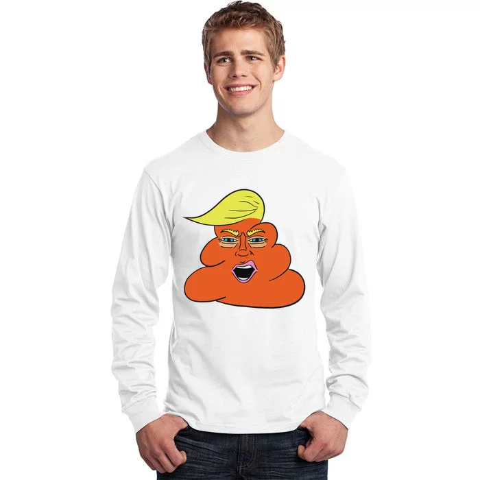 Orange Turd Funny President Trump Funny Political Tall Long Sleeve T-Shirt