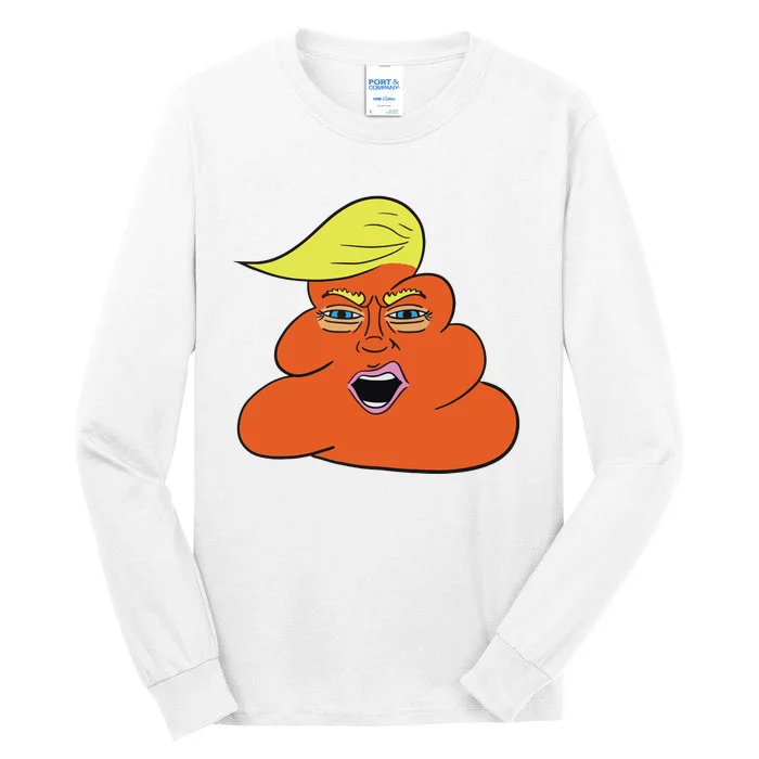 Orange Turd Funny President Trump Funny Political Tall Long Sleeve T-Shirt