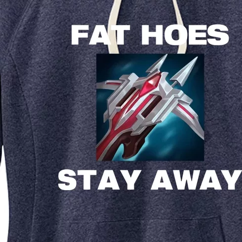 Offense Taken Fat Hoes Stay Away Women's Fleece Hoodie