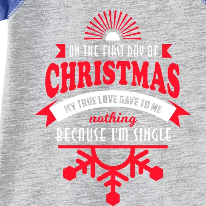 On The First Day Of Christmas My True Love IM Single Gift Infant Baby Jersey Bodysuit