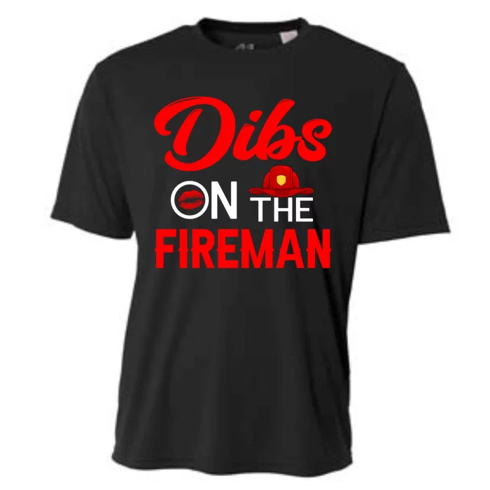 On The Fire Funny Firefighter Firefighting Graphic Gift Cooling Performance Crew T-Shirt