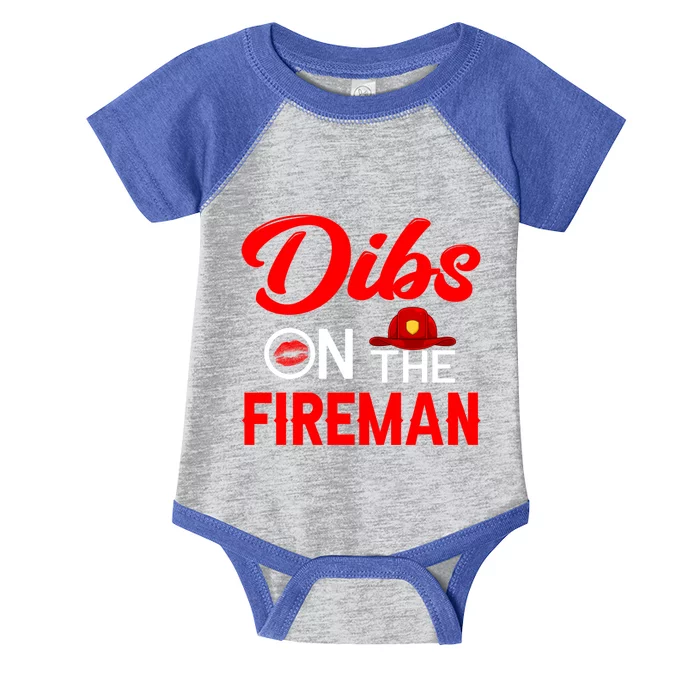 On The Fire Funny Firefighter Firefighting Graphic Gift Infant Baby Jersey Bodysuit