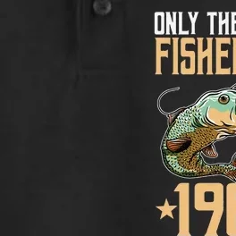 Only The Finest Fisher Are Born In 1963 Fishing Bday Dry Zone Grid Performance Polo