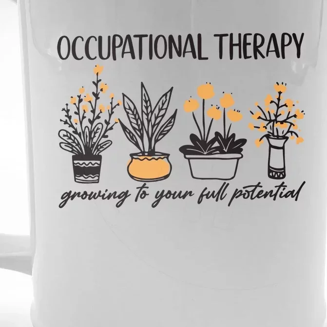 Occupational Therapy Floral TherapyGrowing To Your Full Potential Front & Back Beer Stein