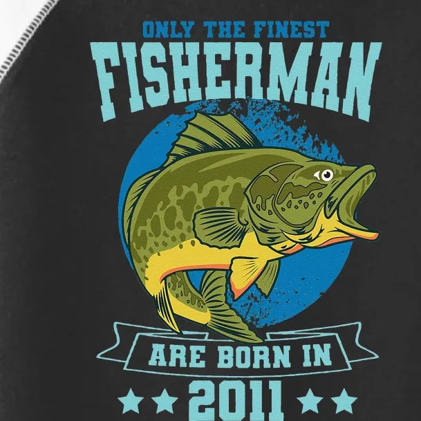 Only The Finest Fishermen Are Born In 2011 Fishing Bday Toddler Fine Jersey T-Shirt