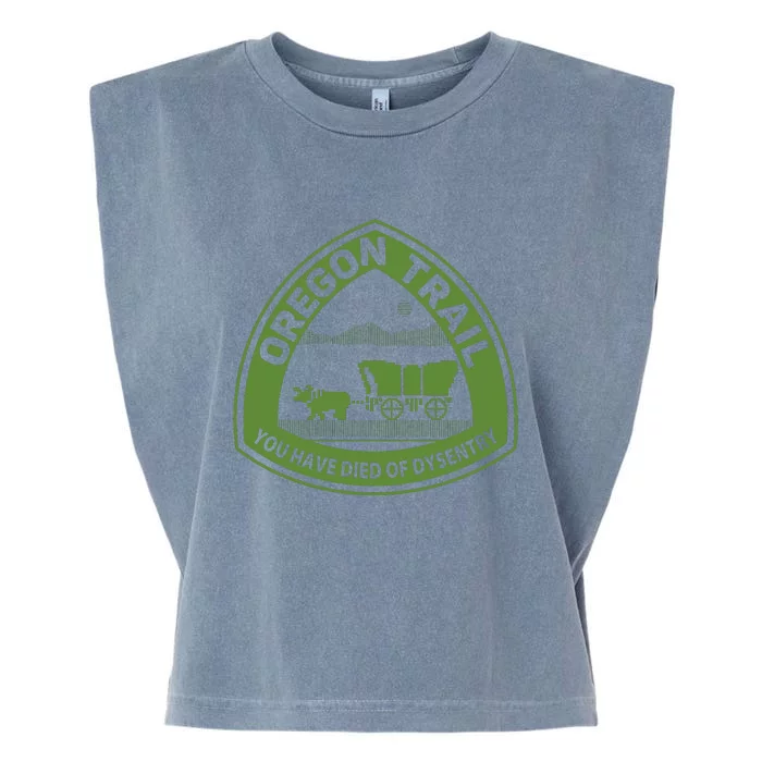 Oregon Trail Green Garment-Dyed Women's Muscle Tee