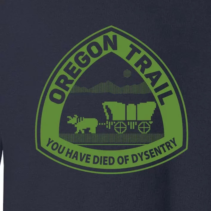 Oregon Trail Green Toddler Sweatshirt