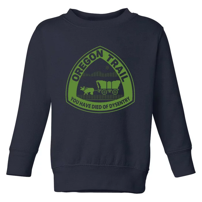 Oregon Trail Green Toddler Sweatshirt