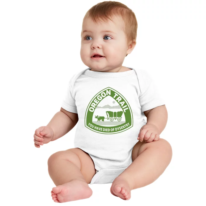 Oregon Trail Green Baby Bodysuit