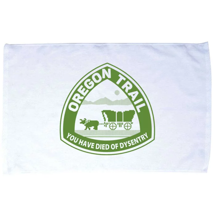 Oregon Trail Green Microfiber Hand Towel