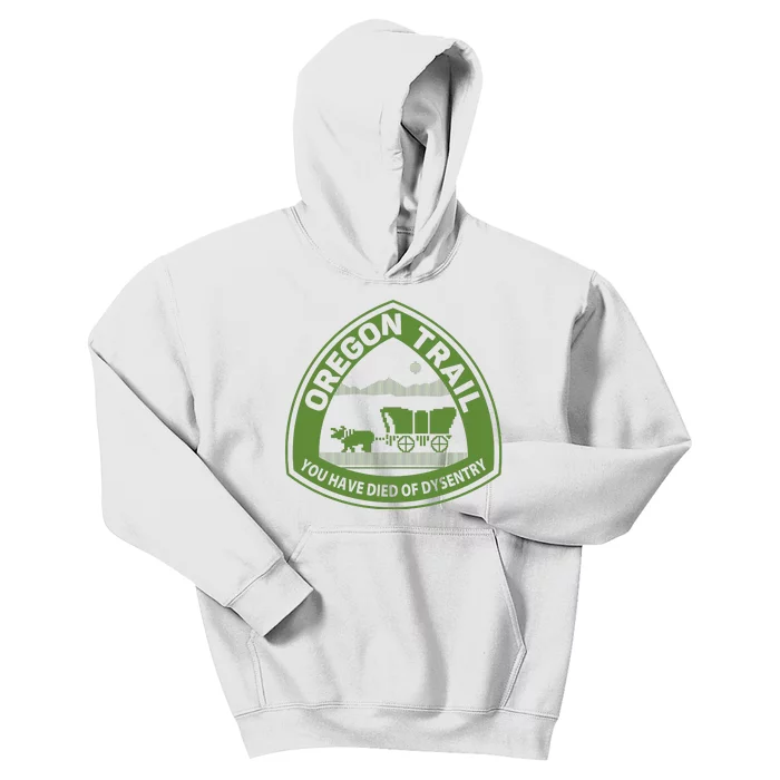 Oregon Trail Green Kids Hoodie