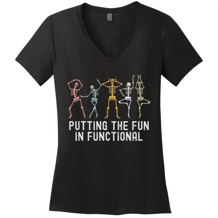 Occupational Therapy Geriatrics Pediatrics Ot Fall Halloween Women's V-Neck T-Shirt