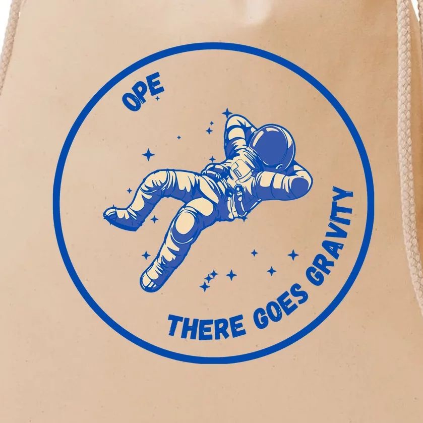 Ope There Goes Gravity Drawstring Bag