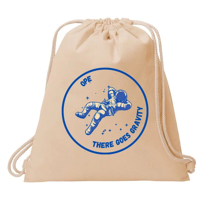 Ope There Goes Gravity Drawstring Bag