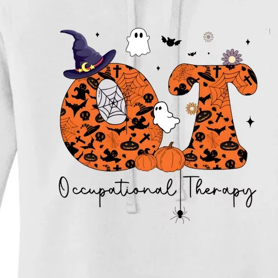 Occupational Therapist Halloween Ghost Witch Pumpkin Women's Pullover Hoodie