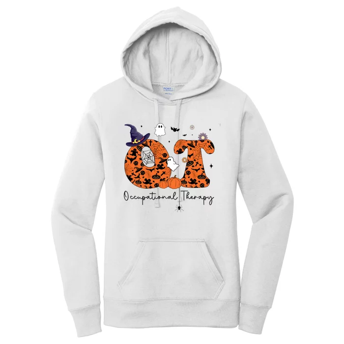 Occupational Therapist Halloween Ghost Witch Pumpkin Women's Pullover Hoodie