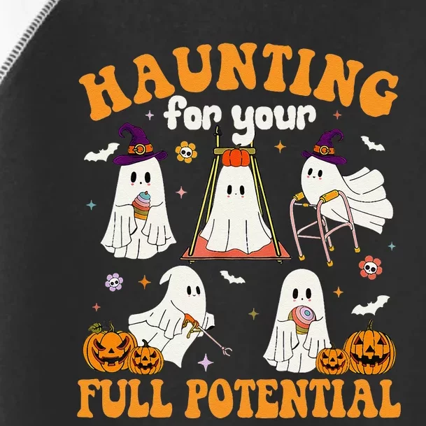 Occupational Therapy Haunting Your Full Potential Halloween Toddler Fine Jersey T-Shirt