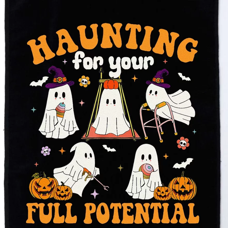 Occupational Therapy Haunting Your Full Potential Halloween Platinum Collection Golf Towel