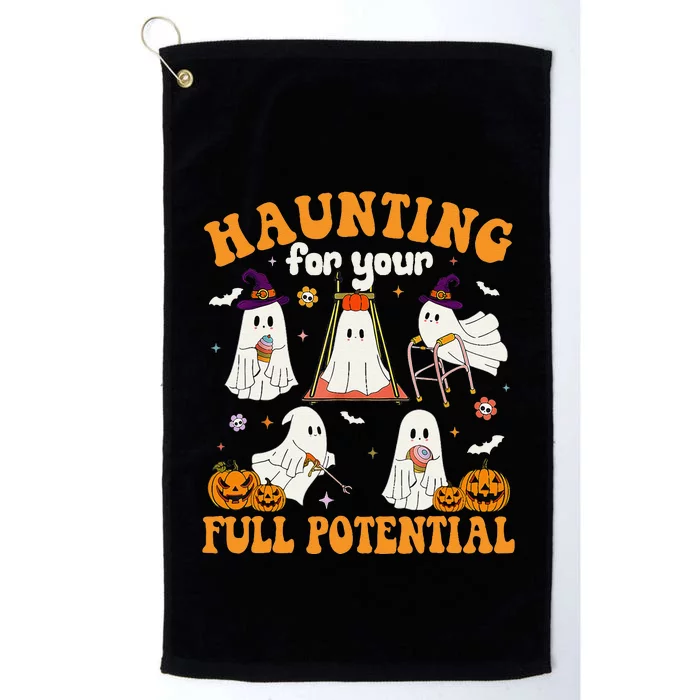 Occupational Therapy Haunting Your Full Potential Halloween Platinum Collection Golf Towel