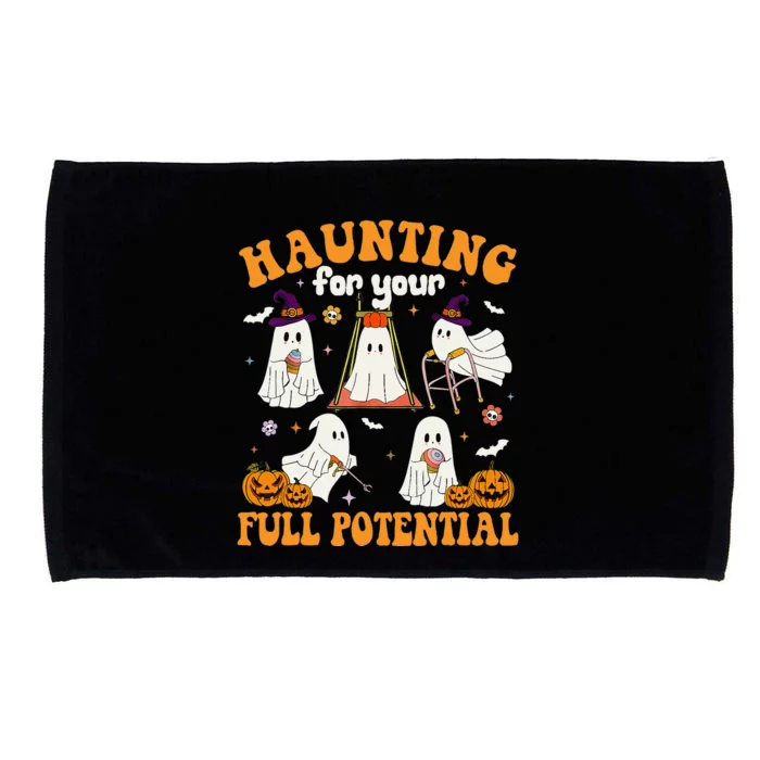 Occupational Therapy Haunting Your Full Potential Halloween Microfiber Hand Towel